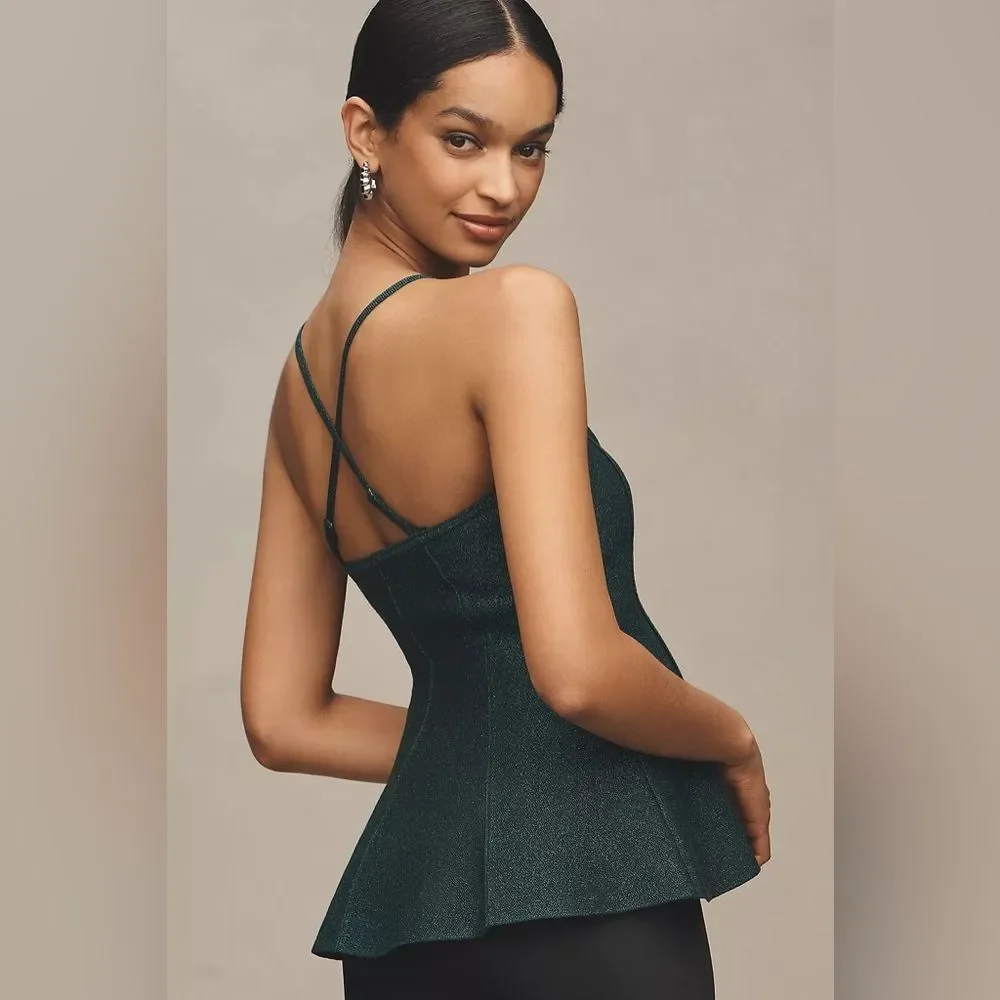 ❤️ANTHROPOLOGIE Pilcro Hourglass Sparkly Sweater Tank | Small - Picture 11 of 12